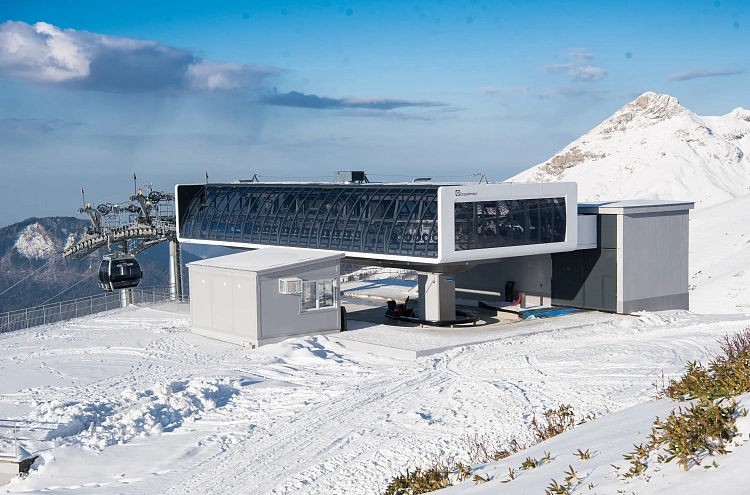 На Роза Хутор введена в эксплуатацию первая в России канатная дорога системы D-line, фото 6 - круглогодичный курорт «Роза Хутор»