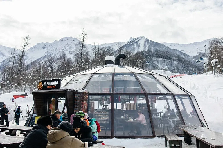 Гриль-бар «Жаровня», фото 4 - круглогодичный курорт «Роза Хутор»