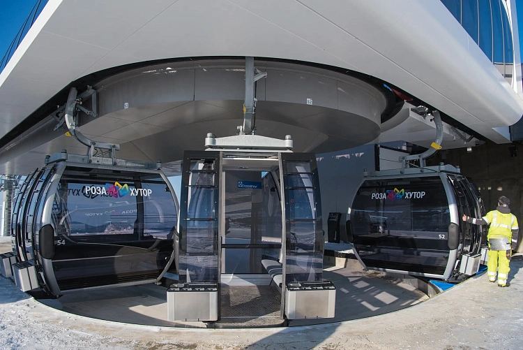 На Роза Хутор введена в эксплуатацию первая в России канатная дорога системы D-line, фото 5 - круглогодичный курорт «Роза Хутор»