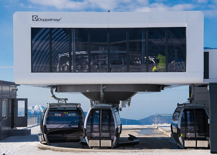 На Роза Хутор введена в эксплуатацию первая в России канатная дорога системы D-line, фото 4 - круглогодичный курорт «Роза Хутор»