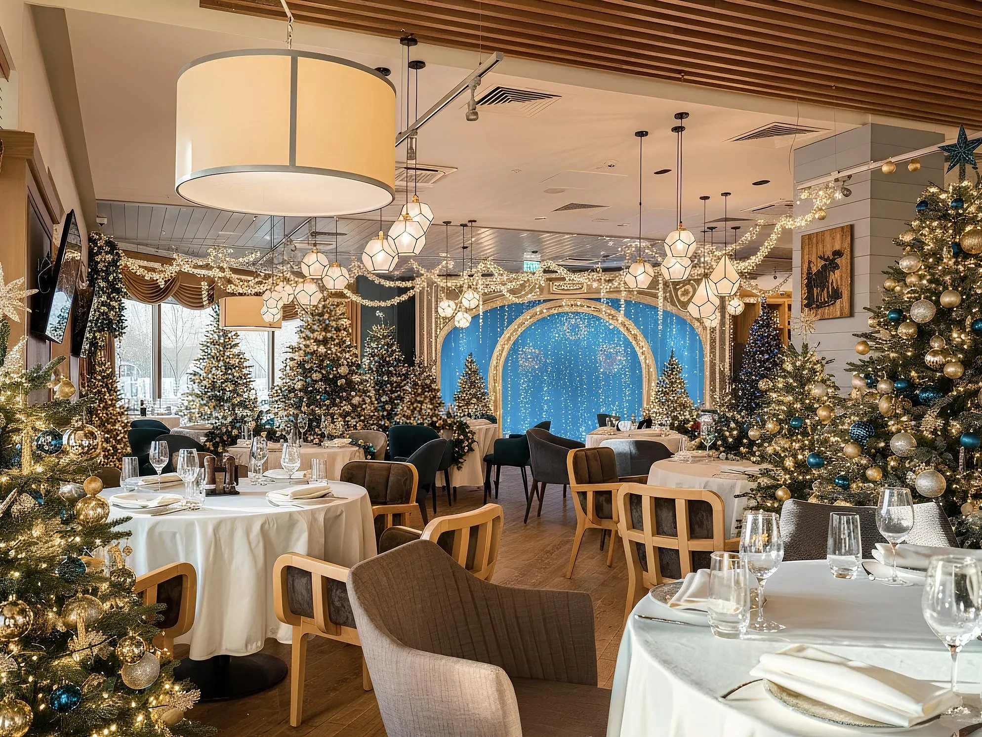 Голубой огонек в ресторане «Дичъ», фото 1 - круглогодичный курорт «Роза Хутор»