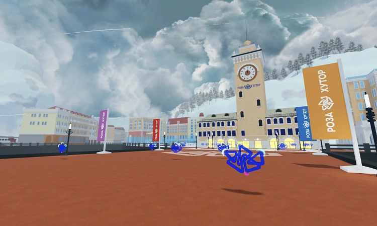 Горный курорт «Роза Хутор» первым из российских курортов появился в Roblox, фото 2 - круглогодичный курорт «Роза Хутор»