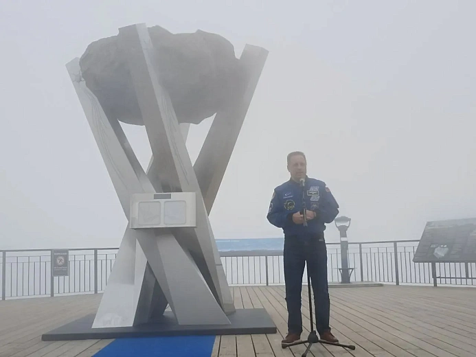 Герой России, легендарный космонавт Антон Шкаплеров открыл на «Роза Хутор»  уникальную арт-инсталляцию «Источник энергии», фото 5 - круглогодичный курорт «Роза Хутор»