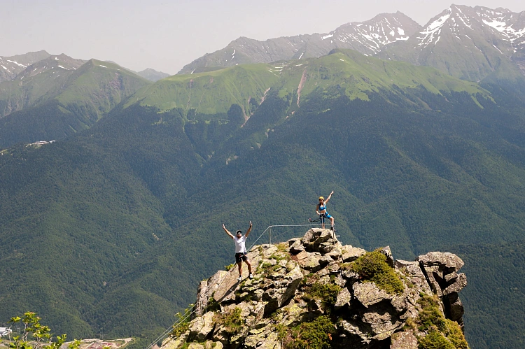 На «Роза Хутор» открыли «железную тропу» - виа феррата, фото 3 - круглогодичный курорт «Роза Хутор»