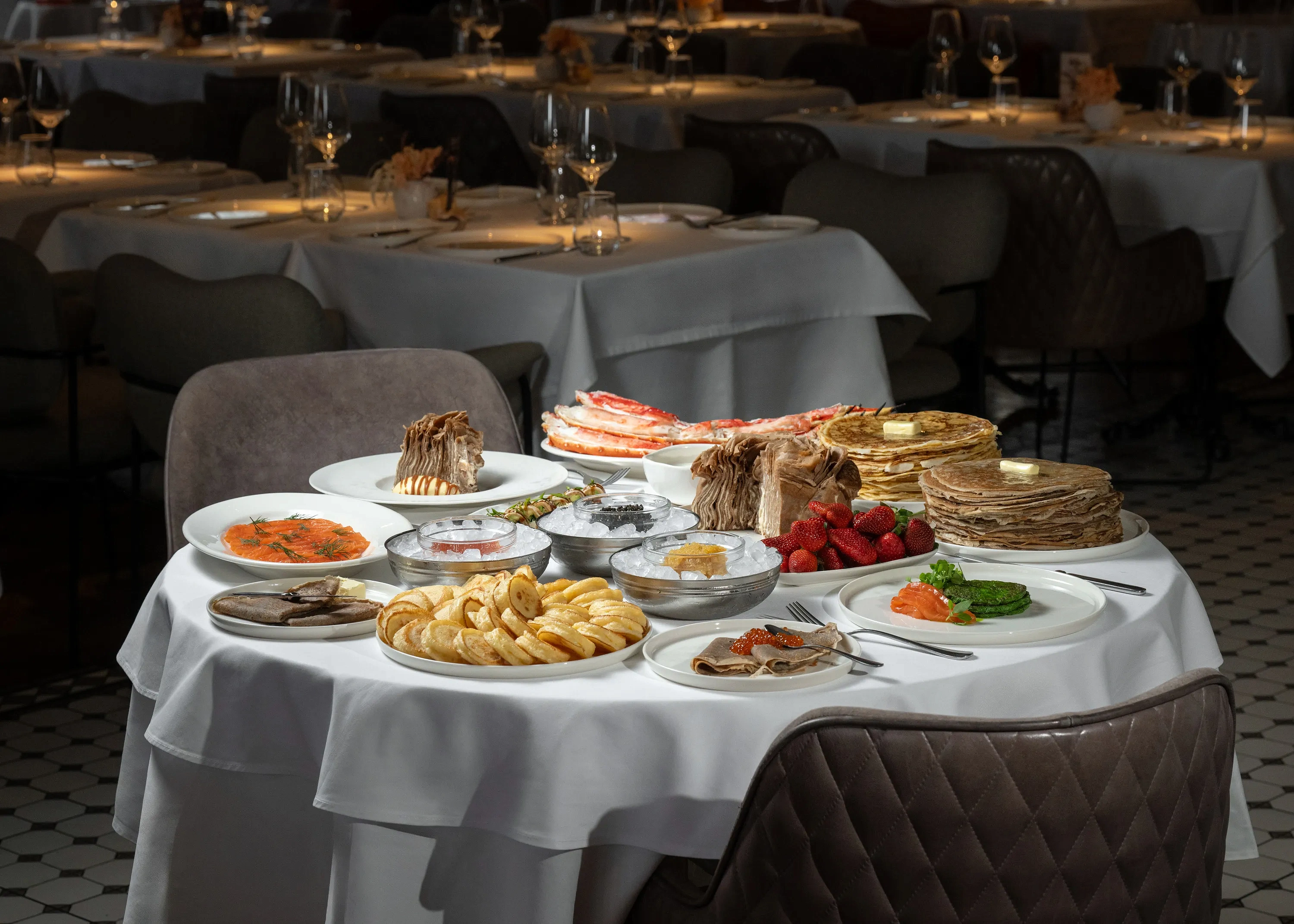 Масленица в ресторане «Сахалин», фото 1 - круглогодичный курорт «Роза Хутор»