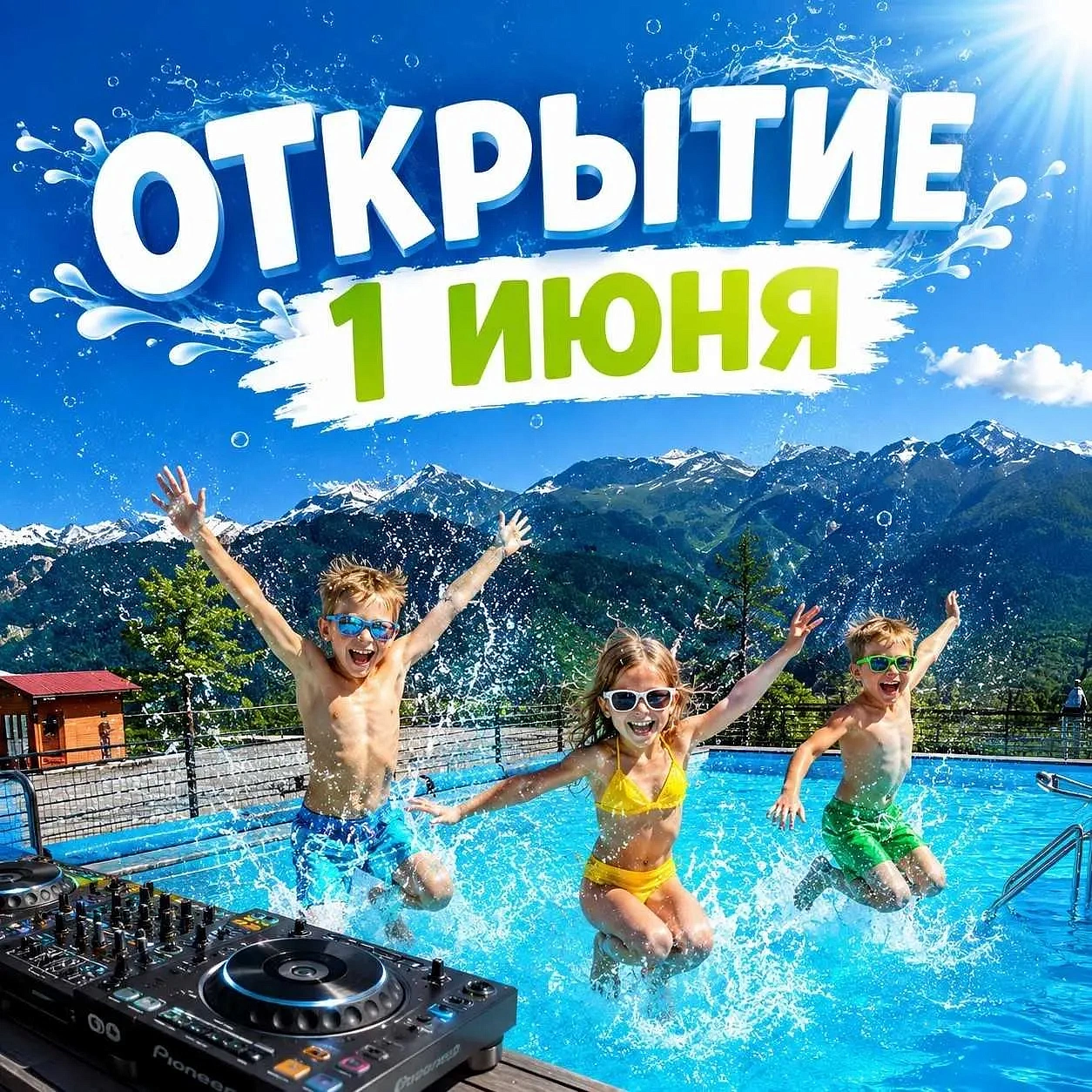 Открытие аквакомплекса «Аквапик», фото 2 - круглогодичный курорт «Роза Хутор»